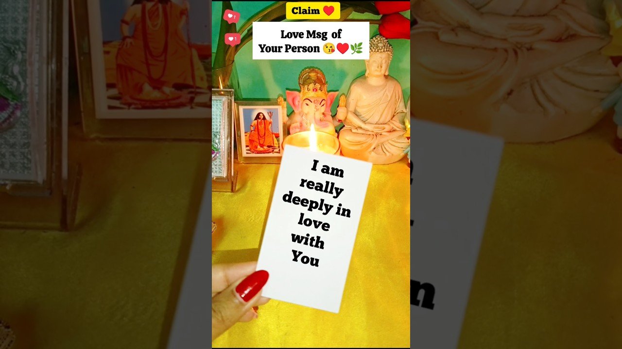 No momento, você está visualizando Love Msg of Ur Person♥️🌿💏 #tarot #tarotreading #love #soulmate #twinflame #dmtodf @Tarot.Speaks