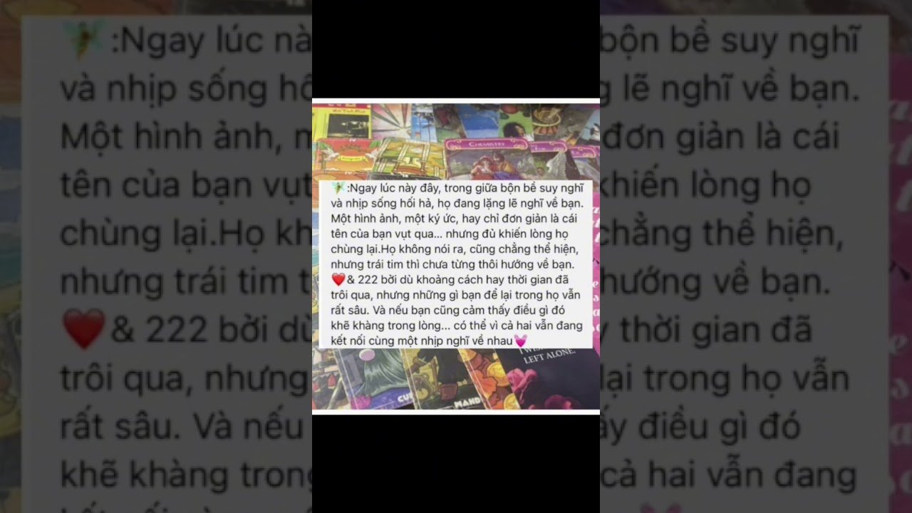 No momento, você está visualizando Lúc này họ có đang nhớ bạn ko #healing #tarot