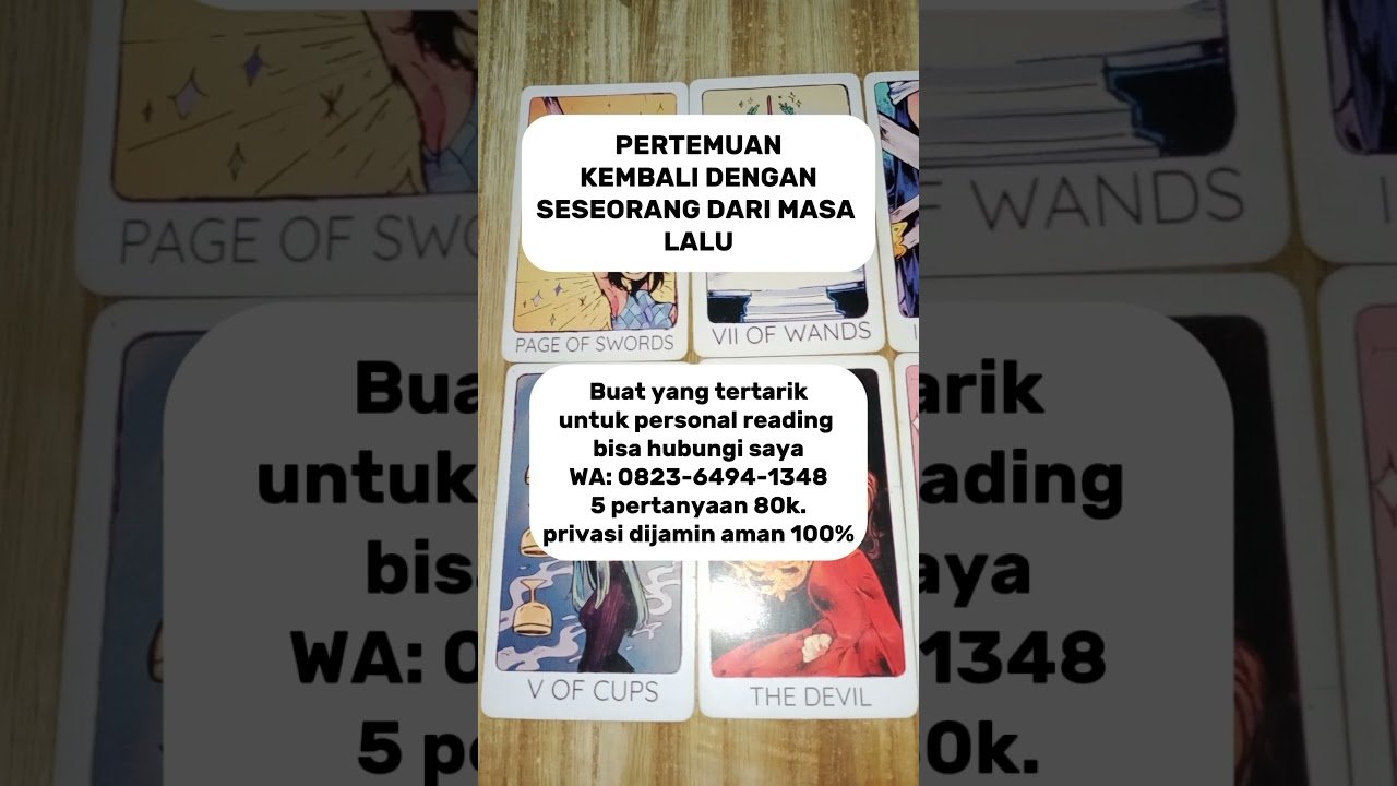 No momento, você está visualizando Pertemuan kembali dengan seseorang dari masa lalu #tarot