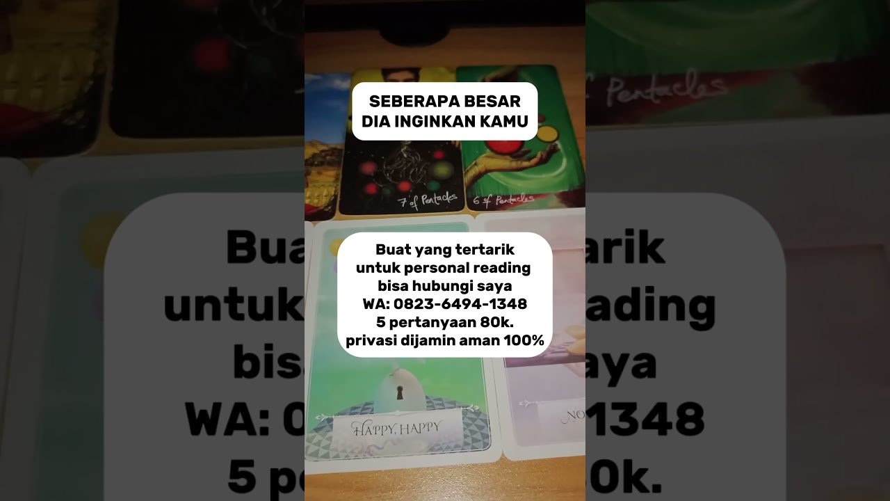No momento, você está visualizando Seberapa besar dia ingin kan kamu #tarot