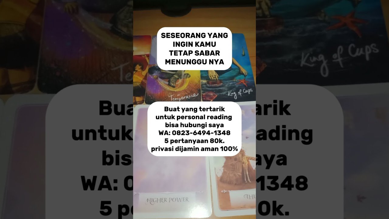 No momento, você está visualizando Seseorang yang ingin kamu tetap sabar menunggu nya #tarot