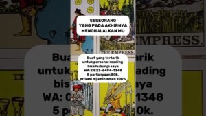 Leia mais sobre o artigo Seseorang yang pada akhirnya menghalalkan mu #tarot