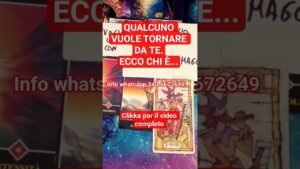 Leia mais sobre o artigo #tarot #tarocchiinterattivi#tarocchi #tarocchioggi #tarocchiamore #ritorno #cartomante #cartomanzia
