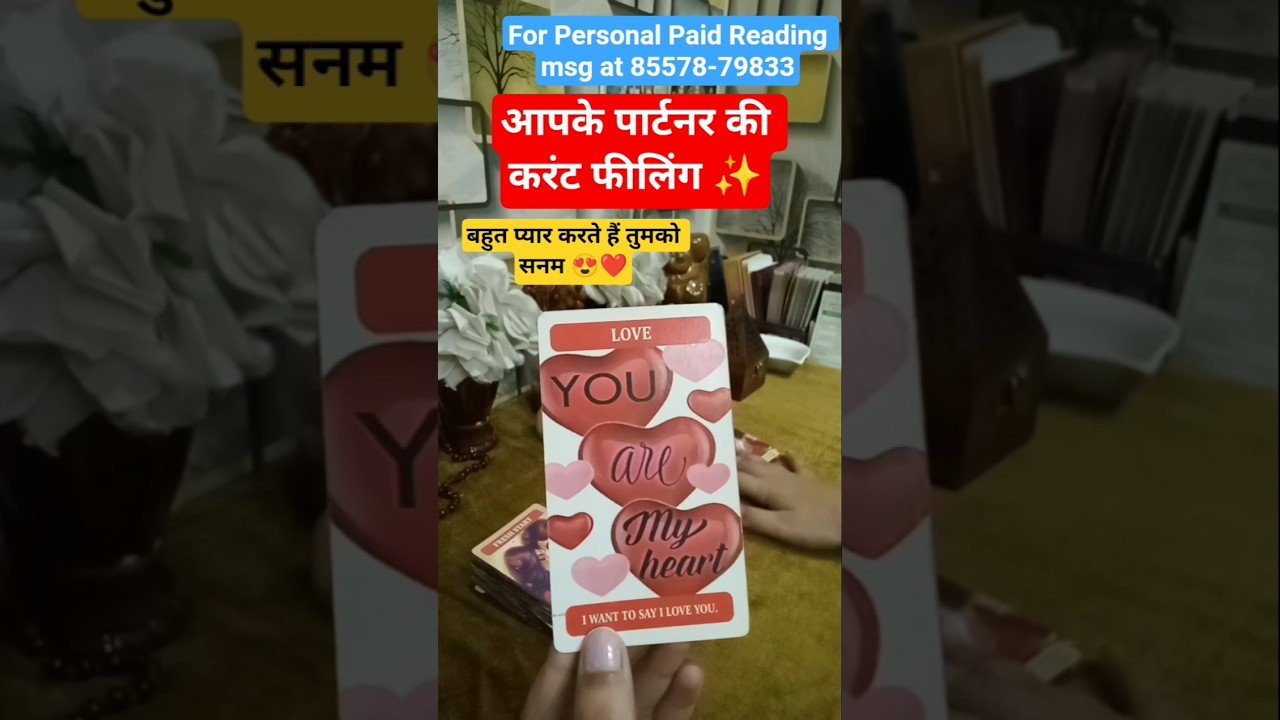 No momento, você está visualizando 🌹अपने पार्टनर का नाम लेकर ये रीडिंग देखे 🧿CURRENT FEELINGS TODAY🧿#tarot#hinditarot #shorts#ytshorts