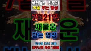 Leia mais sobre o artigo 7월 21일 재물운 받는 영상