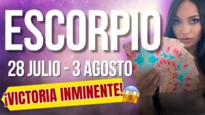 Leia mais sobre o artigo ESCORPIO Esta semana alguien se rinde… ¡porque no pudo contigo! 💥(Tarot 27 julio – 3 agosto)