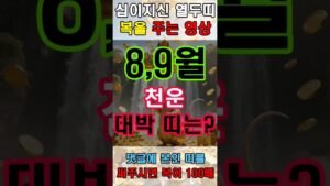 Leia mais sobre o artigo 천운받아 8,9월 복 받는 쥐띠