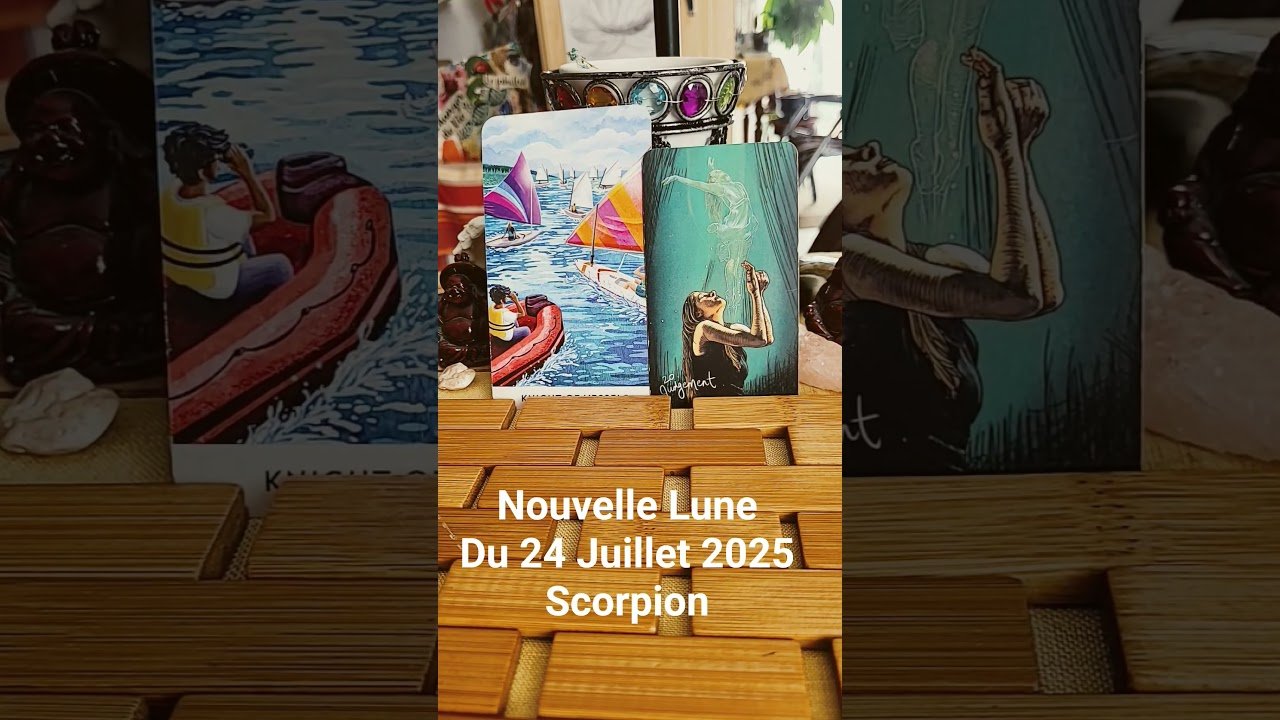 No momento, você está visualizando Scorpion Nouvelle Lune du 24 juillet 2025#bienetre #tarot #âme #guidance #cartes #tirages