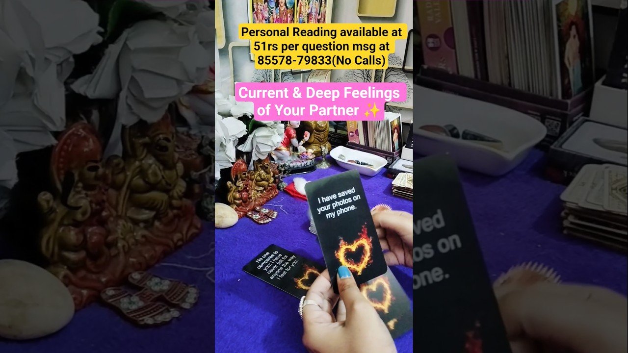 No momento, você está visualizando 🌹 CURRENT THOUGHTS 💭 OF YOUR PARTNER❤️ #hinditarot #currentfeelings #tarot #shorts #viral#nocontact