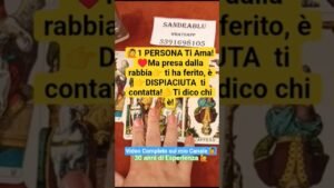 Leia mais sobre o artigo 🙋1 PERSONA Ti Ama!♥️Ma presa dalla rabbia👉 ti ha ferito, è👉DISPIACIUTA  ti contatta!🫵Ti dico chi è !