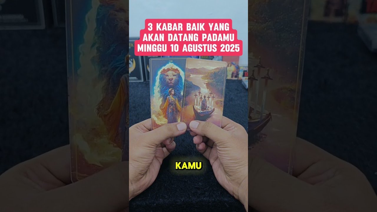 No momento, você está visualizando 3 KABAR BAIK YANG AKAN DATANG PADAMU MINGGU 10 AGUSTUS 2025 #tarot #tarotreading