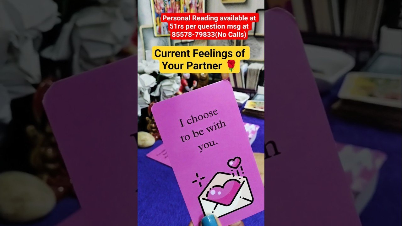 No momento, você está visualizando 🌹Current Thoughts of Your Partner 💞#hinditarot #tarot #currentfeelings#nocontact #shorts#viralshort