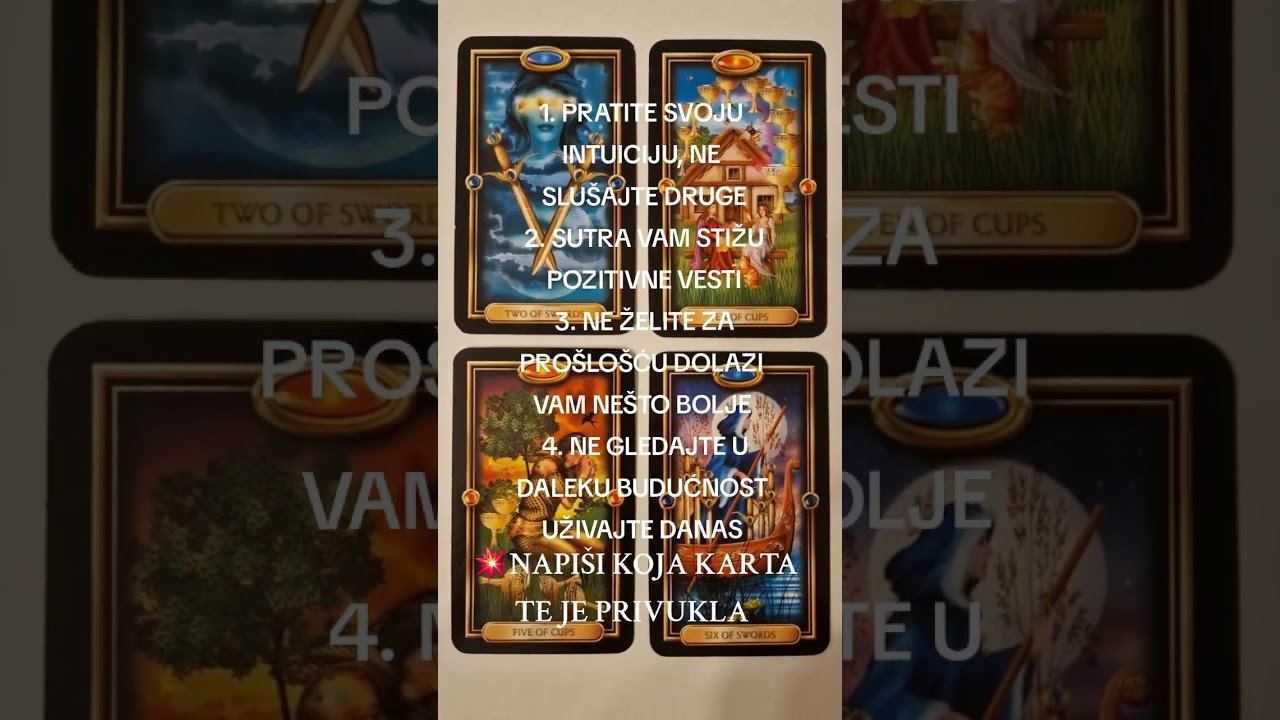 No momento, você está visualizando IZABERI KARTU I SAZNAJ ODGOVOR ❤️ BLIC TAROT PORUKA ZA SVE ZNAKE I PODZNAKE HOROSKOPA ASTRO LJUBAV