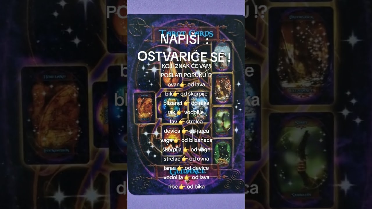 No momento, você está visualizando IZABERI KARTU I SAZNAJ ODGOVOR 💛 BLIC TAROT PORUKA ZA SVE ZNAKE I PODZNAKE HOROSKOPA ASTRO LJUBAV