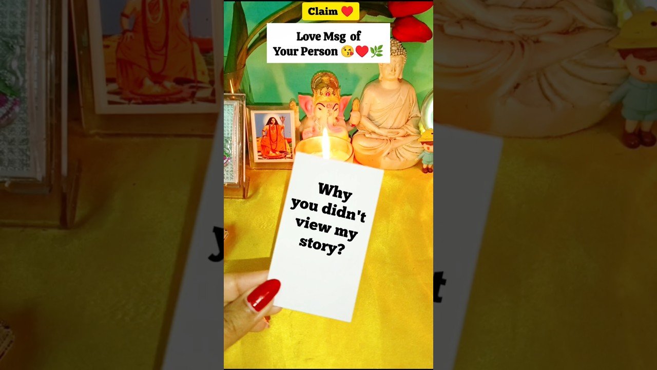 No momento, você está visualizando Love Msg of Ur Person♥️🌿💏 #tarot #tarotreading #love #soulmate #twinflame #dmtodf