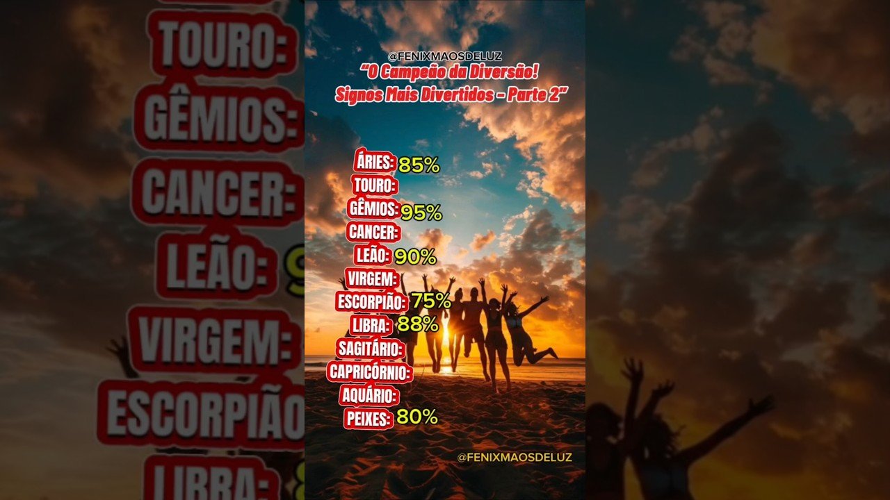 No momento, você está visualizando PARTE 2⁰Ranking dos Signos Mais Festeiros do Zodíaco@fenixmaosdeluz  #tarot #tarotafetivo #zodiac