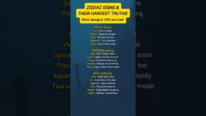 Leia mais sobre o artigo Zodiac Signs & Their Hardest Truth #zodiac #zodiacsigns #astrology #astrologysigns #horoscope #tarot