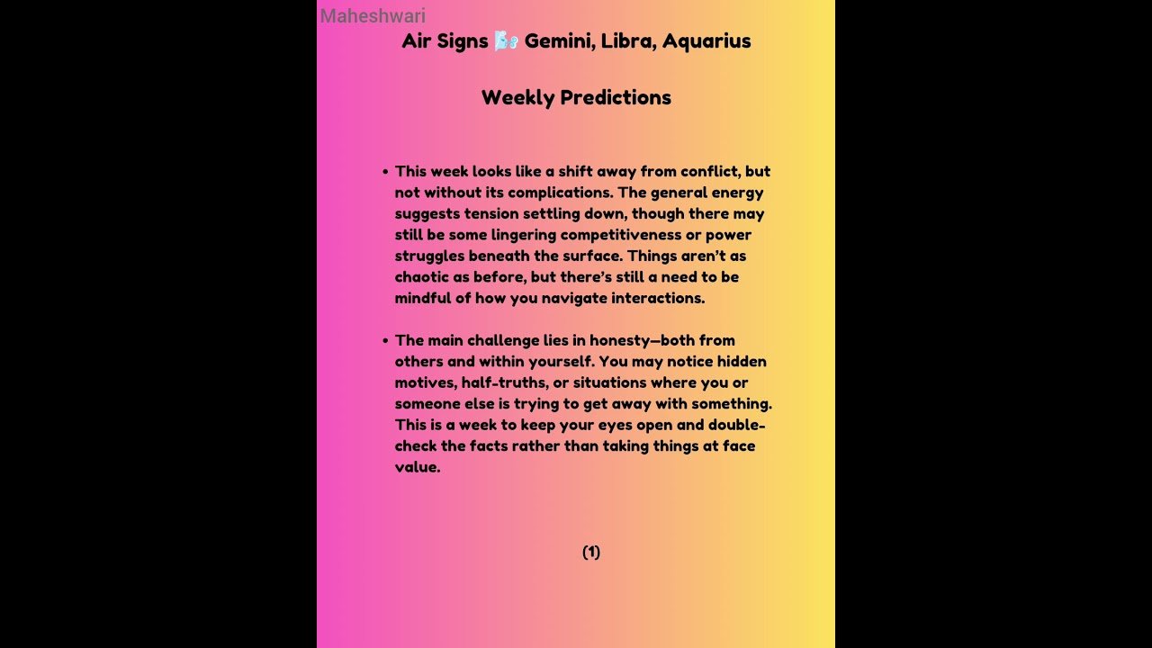 No momento, você está visualizando Air Signs 🌬️ Gemini ♊, Libra ♎, Aquarius ♒ General Weekly tarot predictions || Maheshwari Tarot ||