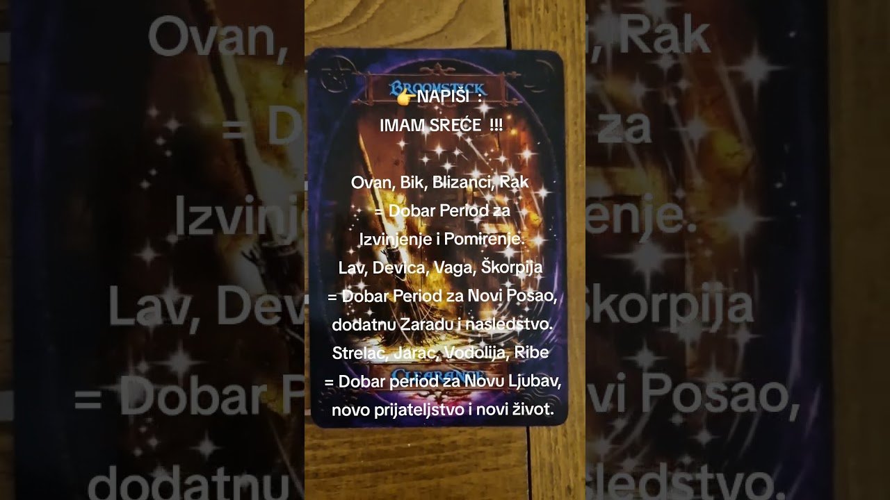 No momento, você está visualizando IZABERI KARTU I SAZNAJ ODGOVOR 👉 BLIC TAROT PORUKA ZA SVE ZNAKE I PODZNAKE HOROSKOPA ASTRO LJUBAV