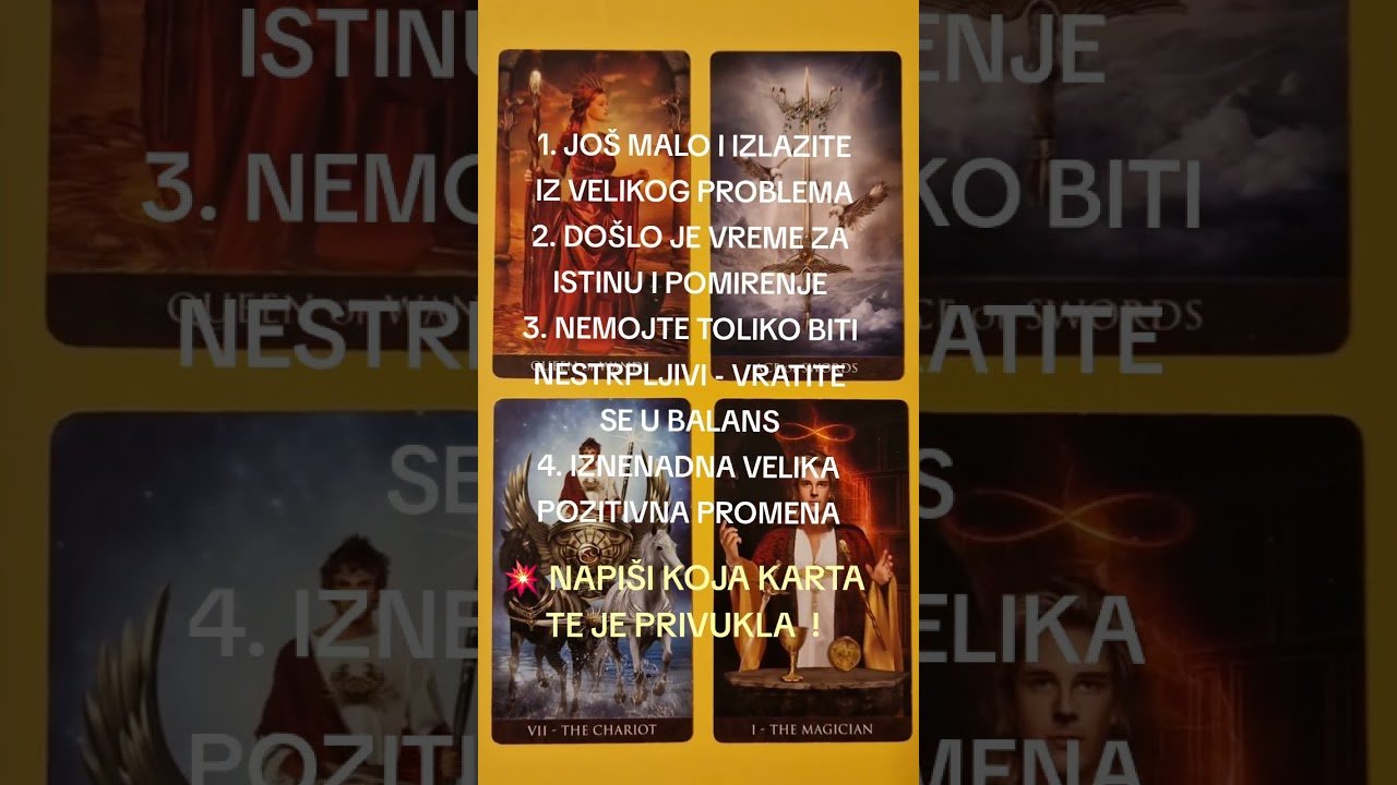 No momento, você está visualizando IZABERI KARTU I SAZNAJ ODGOVOR 💥 BLIC TAROT PORUKA ZA SVE ZNAKE I PODZNAKE HOROSKOPA ASTRO LJUBAV