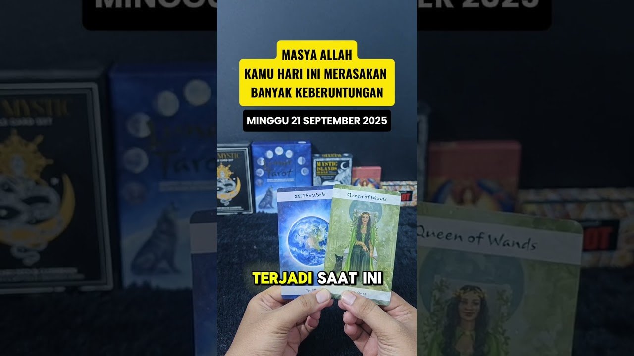 No momento, você está visualizando MASYA ALLAH KAMU HARI INI MERASAKAN BANYAK KEBERUNTUNGAN #tarot #tarotreading