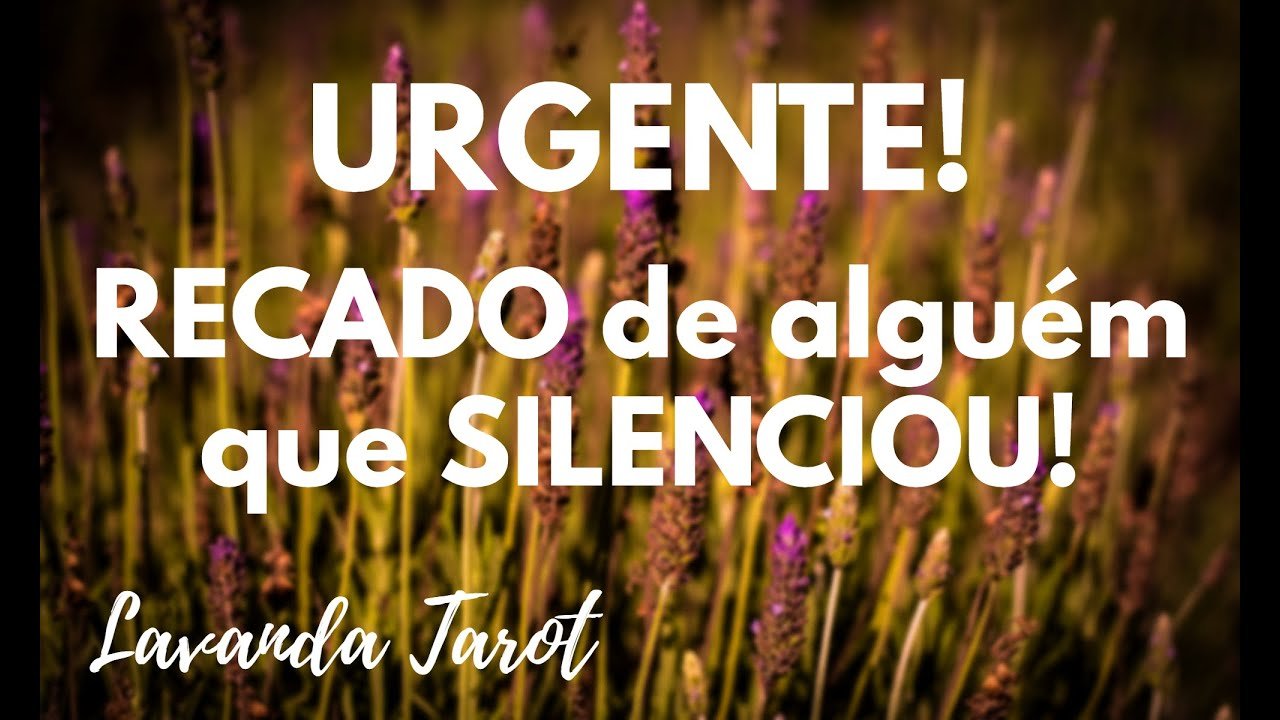 No momento, você está visualizando #tarot 💜🪻URGENTE! RECADO de alguém que SILENCIOU!💜🪻
