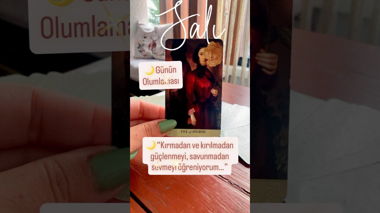 No momento, você está visualizando 🌙 Günün Olumlaması #tarot #olumlama #gününmottosu #gününenerjisi #afirmaciones #afirmasyon