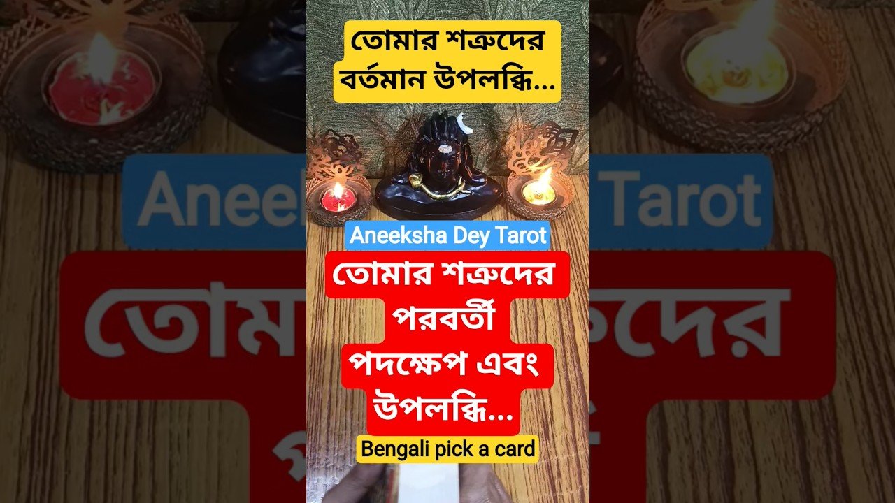 No momento, você está visualizando তোমার শত্রুদের পরবর্তী পদক্ষেপ এবং উপলব্ধি #pickacard #tarot #shorts #new #best #aneekshadeytarot