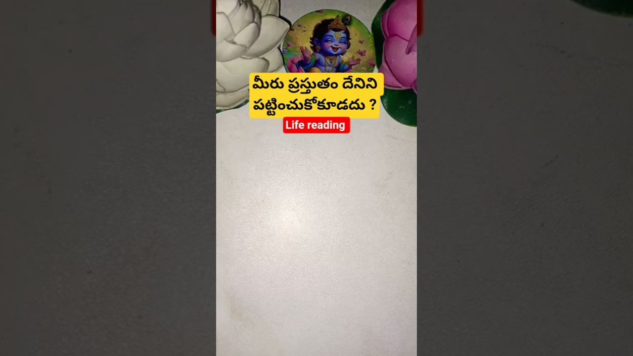 No momento, você está visualizando మీరు ప్రస్తుతం దేనిని పట్టించుకోకూడదు ? #tarot #tarotcaards #tarotcardreading