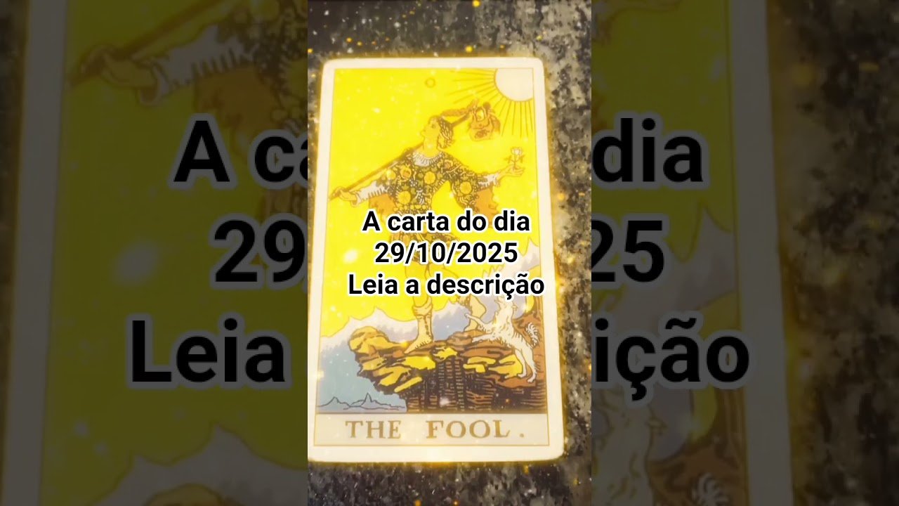 No momento, você está visualizando Carta do Dia: O Louco 29 de outubro de 2025  #tarot #taro #leituradetarot #tarotreading