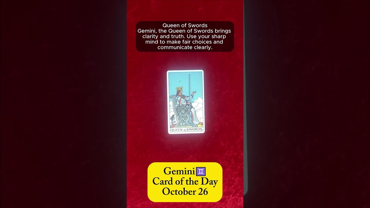 No momento, você está visualizando Gemini♊Card of the Day #tarotastro #tarot #dailytarot #zodiactarot #tarotreading #horoscope