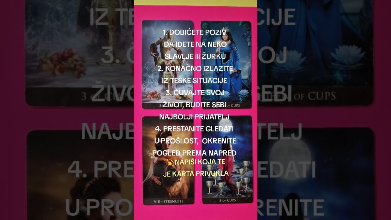 No momento, você está visualizando IZABERI KARTU I SAZNAJ ODGOVOR ❤️ BLIC TAROT PORUKA ZA SVE ZNAKE I PODZNAKE HOROSKOPA ASTRO LJUBAV