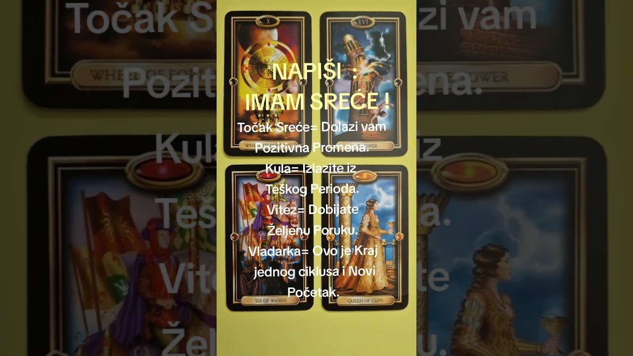 No momento, você está visualizando IZABERI KARTU I SAZNAJ ODGOVOR ❤️ BLIC TAROT PORUKA ZA SVE ZNAKE I PODZNAKE HOROSKOPA ASTRO LJUBAV