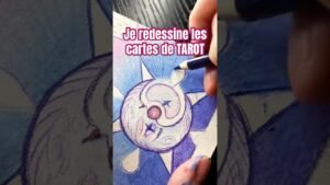 Leia mais sobre o artigo Je redessine les cartes de TAROT 🃏#artchallenge #art #dessin #tarot