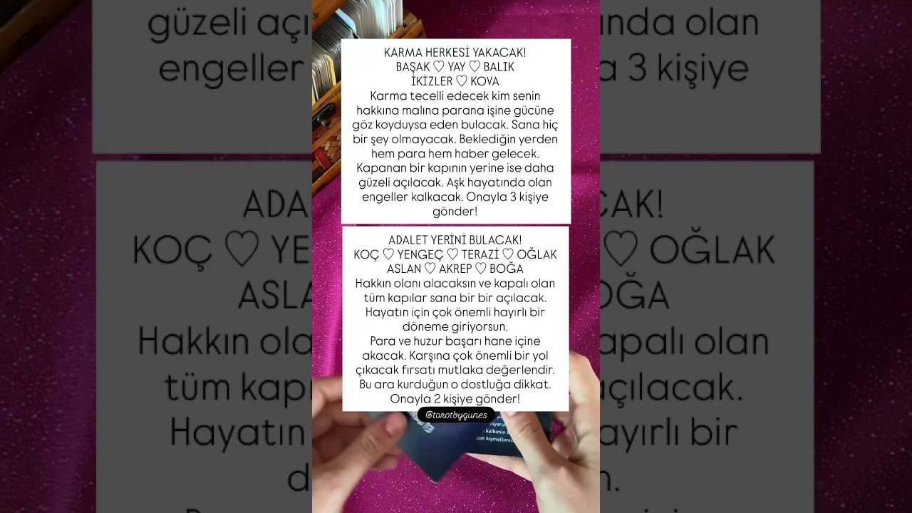 No momento, você está visualizando #koçburcu #boğaburcu #yengeçburcu #ikizlerburcu #yayburcu #başakburcu #balıkburcu #aslanburcu #tarot