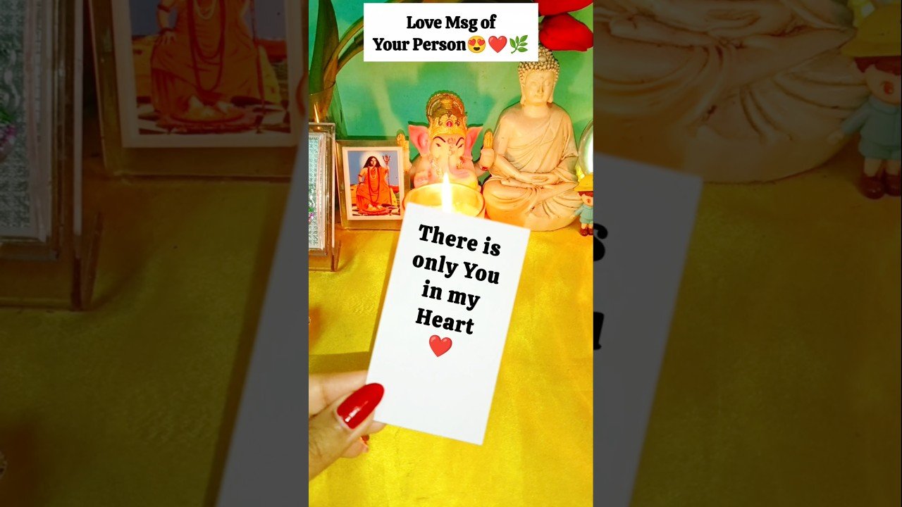 No momento, você está visualizando Love Msg of Ur Person♥️🌿💏 #tarot #tarotreading #love #soulmate #twinflame #dmtodf @Tarot.Speaks