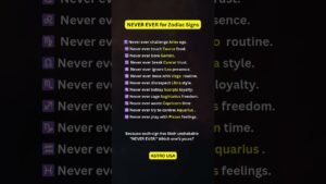 Leia mais sobre o artigo NEVER EVER for Zodiac Signs #zodiac #zodiacsigns #astrology #astrologysigns #shorts #tarot