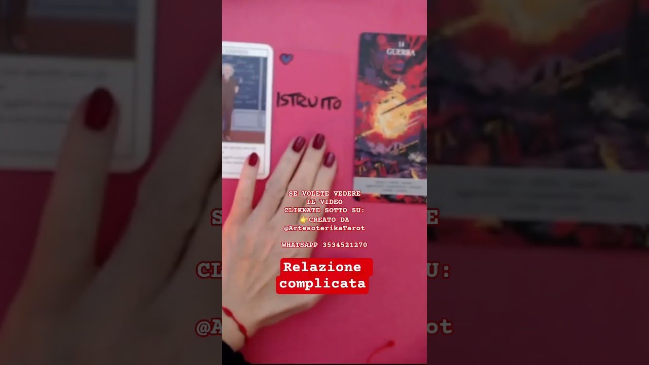 No momento, você está visualizando RELAZIONE COMPLICATA ! COSA SUCCEDERA’ E COSA DOVETE FARE ? #tarot #love #videoshorts