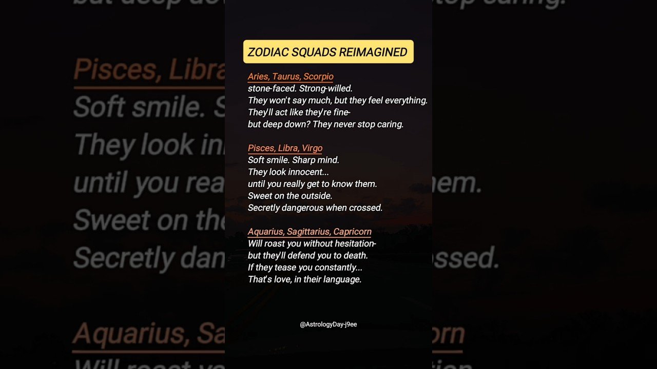 No momento, você está visualizando Squads Reimagined #zodiac #zodiacsigns #astrology #astrologysigns #horoscope #tarot