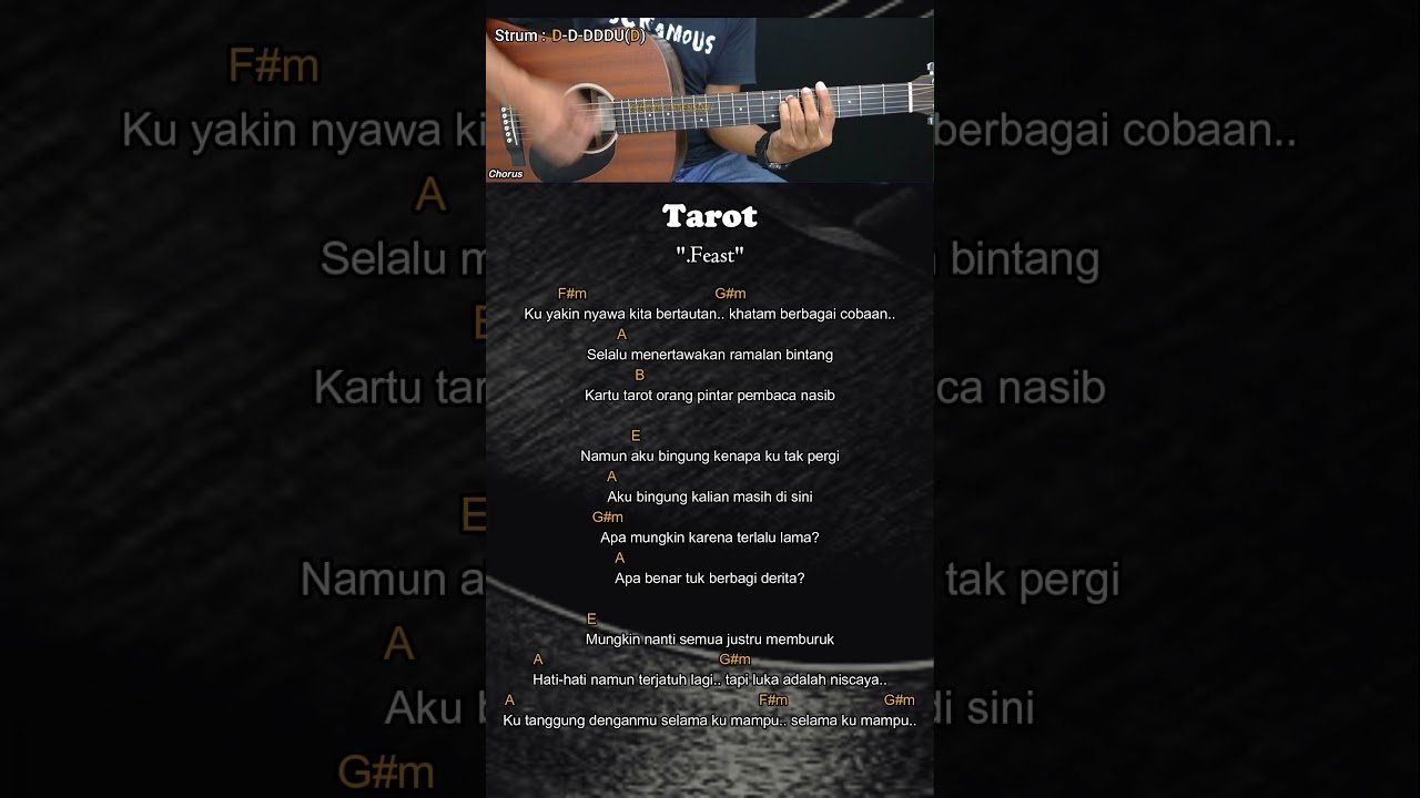 No momento, você está visualizando Tarot – .Feast | Chord Gitar Mudah dan Lirik #chordgitar #guitarchords