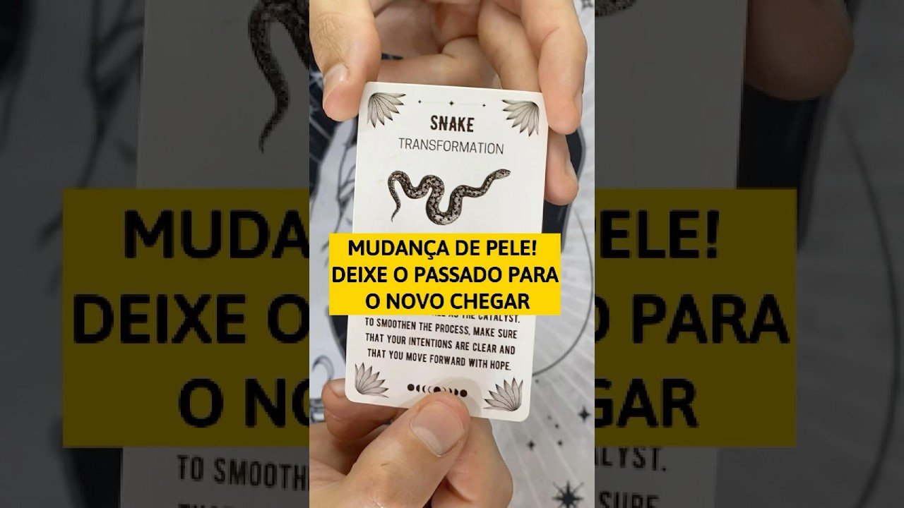 No momento, você está visualizando Tarot Mensagem Espiritual Animal 🐍 Ative sua força interior | #tarot #conselhododia #mensagemdodia