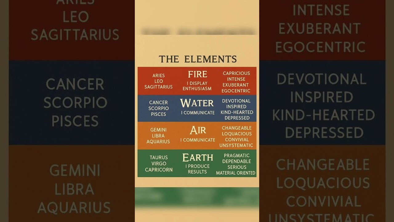 No momento, você está visualizando The Elements of zodiac sign 🧞‍♂️#zodiac #horoscope #astrology #tarot #shortvideo #shorts #viral