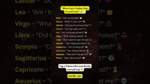 Leia mais sobre o artigo What Each Zodiac signs overthinks ?#shorts #zodiac #zodiacsigns #astrology #astrologysign #tarot