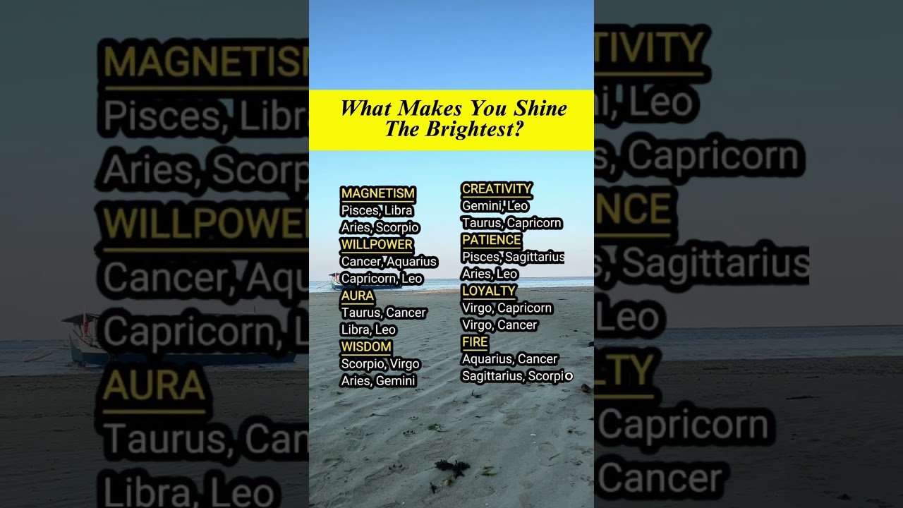 No momento, você está visualizando WHAT MAKES YOU SHINE THE BRIGHTEST #zodiac #zodiacsigns #astrology #tarot