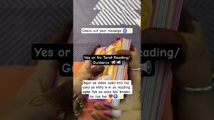 Leia mais sobre o artigo Yes or No Tarot Reading Guidance #tarot #spirituality #soulmate #love #healing #meditation #guidance