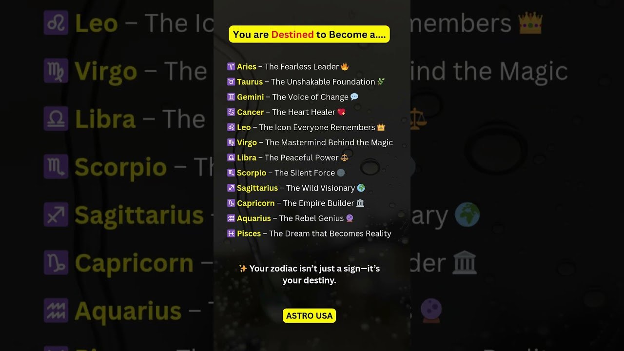 No momento, você está visualizando You are Destined to Become a….#zodiac #zodiacsigns #astrology #astrologysigns #shorts #tarot