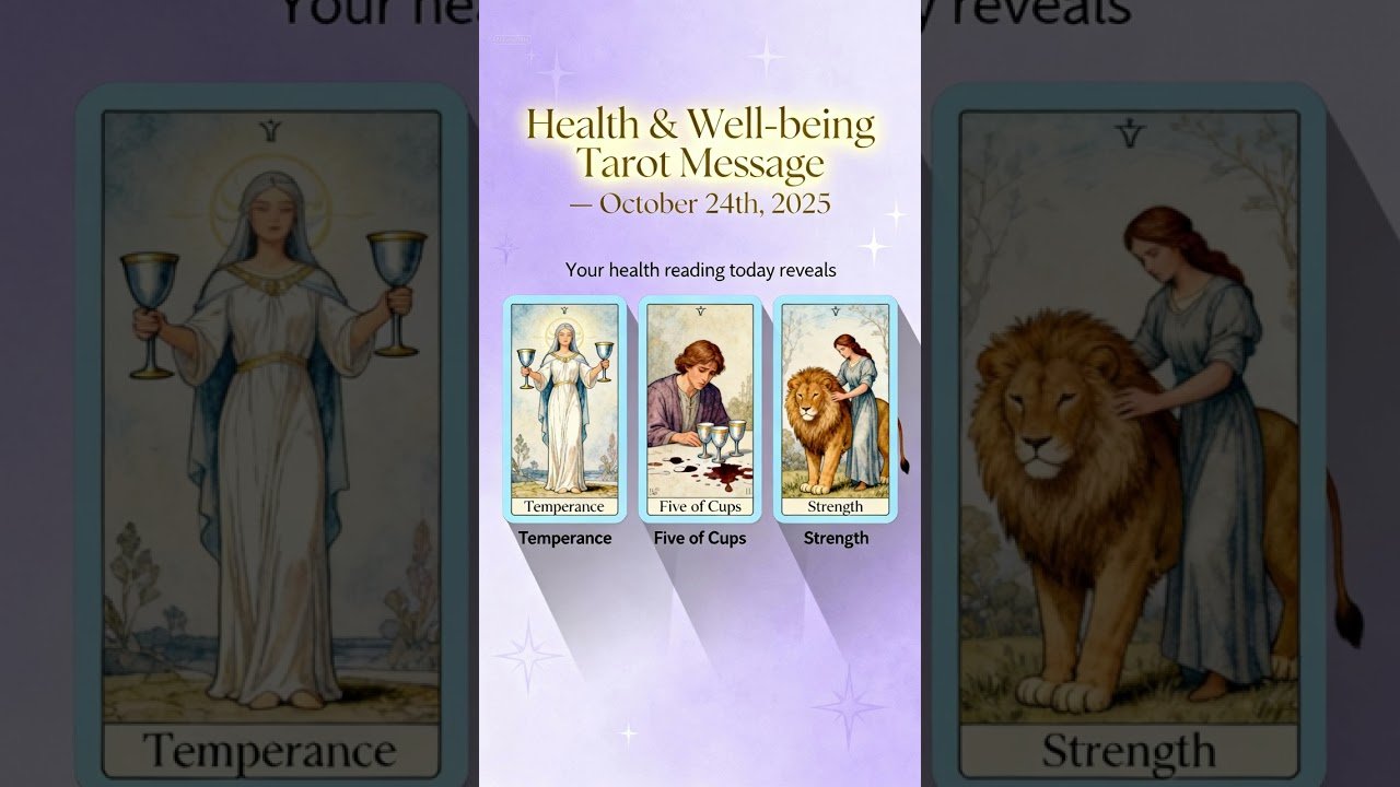 No momento, você está visualizando Your health tarot reading for October 24, 2025  #tarot #tarotreading #today