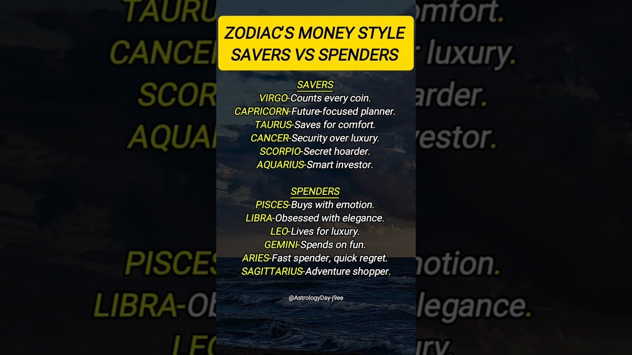 No momento, você está visualizando Zodiac’s Money Style | Who’s the Saver & Who’s the Spender? #zodiac #astrology #horoscope #tarot