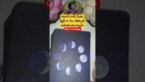 Leia mais sobre o artigo మూన్ గాడ్ మీకు క్విక్ గా ఏం చెప్పాలి అనుకుంటున్నారు #tarot #dailytarot #fortunetelling #tarotcaards
