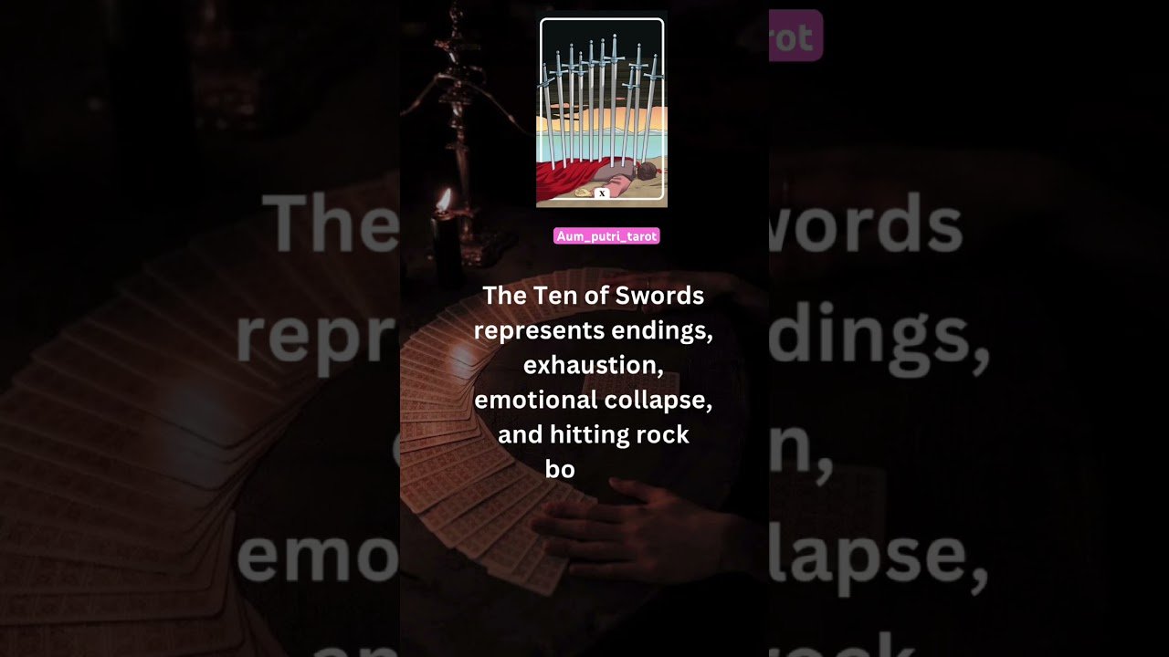 No momento, você está visualizando 10 of swords tarot card #tarot #tarotcardmeanings #learntarot #tarotshort #tarotvideo #shorts #yt